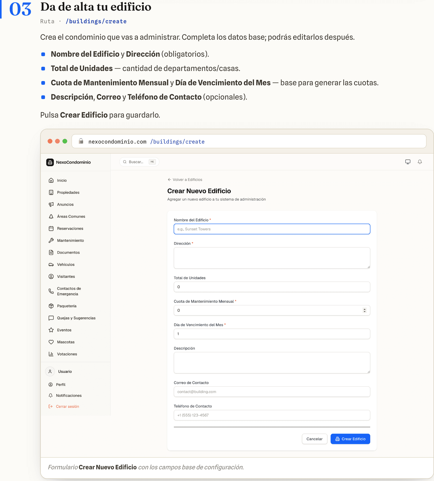 nexoCondominio.com: Sistema web de administración de condominios
